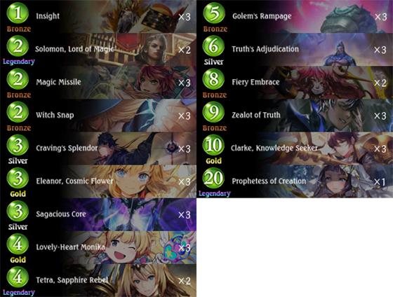 Prebuilt Decks Cards Shadowverse Cygames